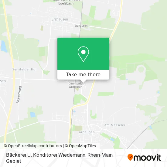 Карта Bäckerei U. Konditorei Wiedemann