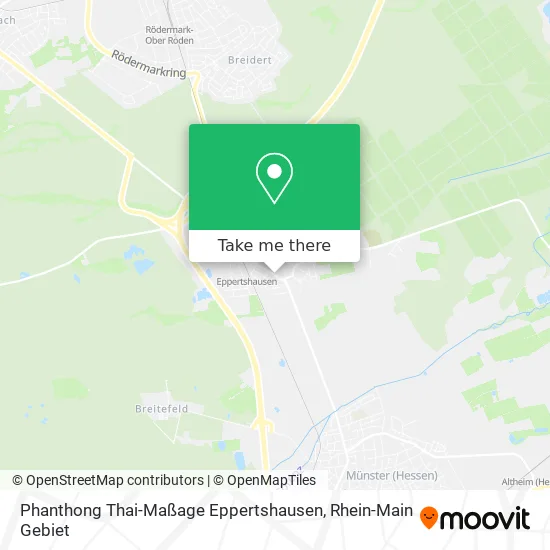 Карта Phanthong Thai-Maßage Eppertshausen