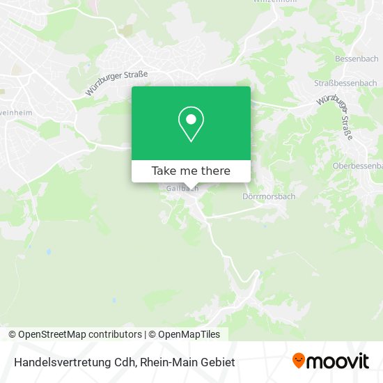 Handelsvertretung Cdh map