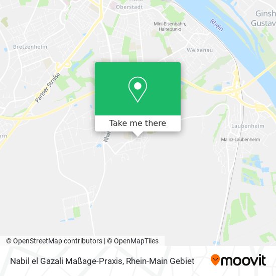 Карта Nabil el Gazali Maßage-Praxis