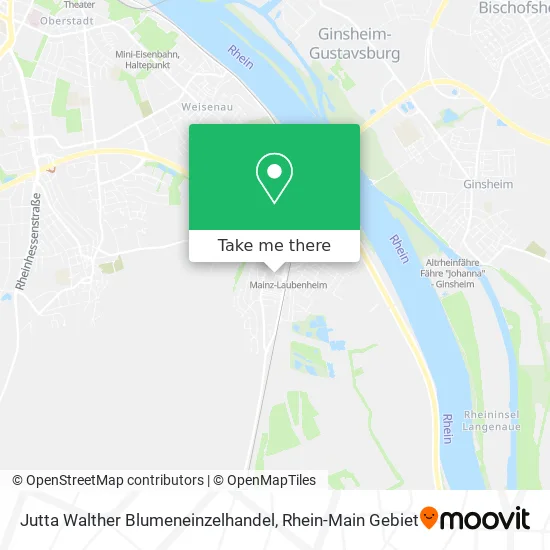 Карта Jutta Walther Blumeneinzelhandel