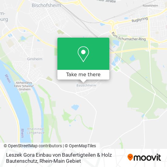 Leszek Gora Einbau von Baufertigteilen & Holz Bautenschutz map