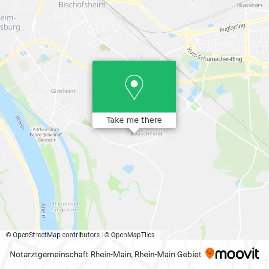 Карта Notarztgemeinschaft Rhein-Main