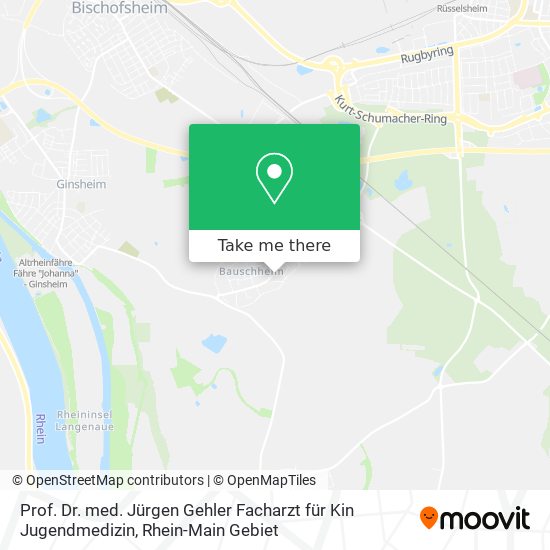 Prof. Dr. med. Jürgen Gehler Facharzt für Kin Jugendmedizin map