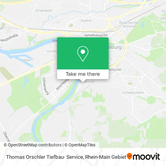 Карта Thomas Orschler Tiefbau- Service