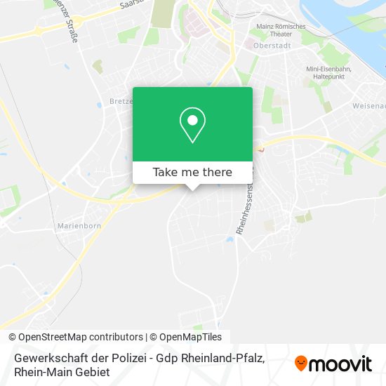 Gewerkschaft der Polizei - Gdp Rheinland-Pfalz map