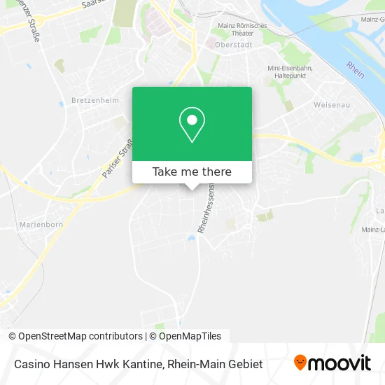 Карта Casino Hansen Hwk Kantine