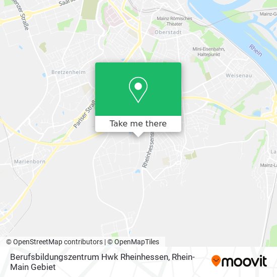 Berufsbildungszentrum Hwk Rheinhessen map