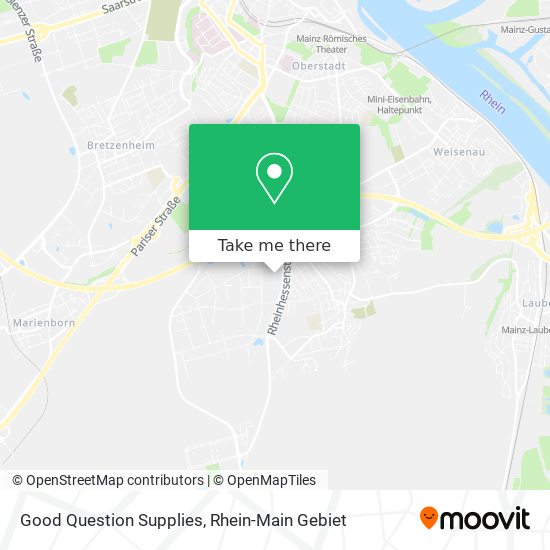 Good Question Supplies map