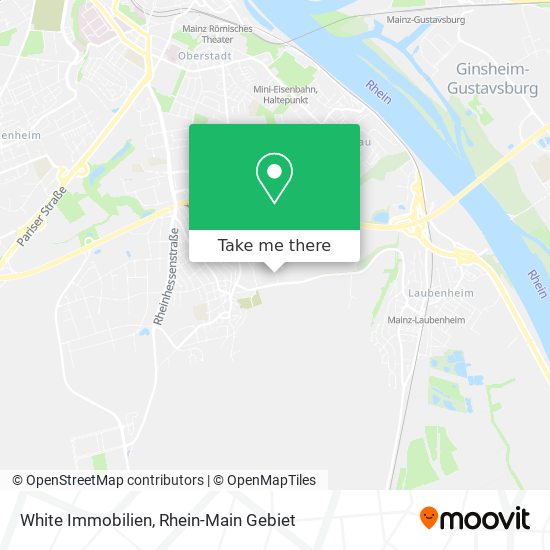 White Immobilien map