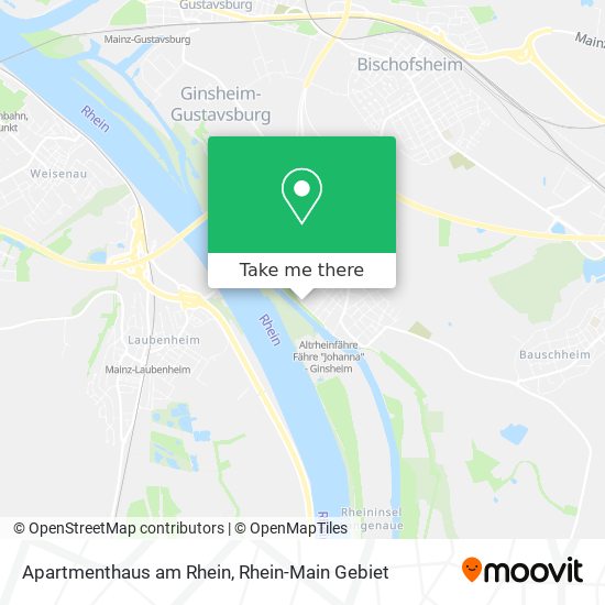 Apartmenthaus am Rhein map