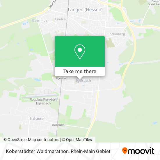 Koberstädter Waldmarathon map