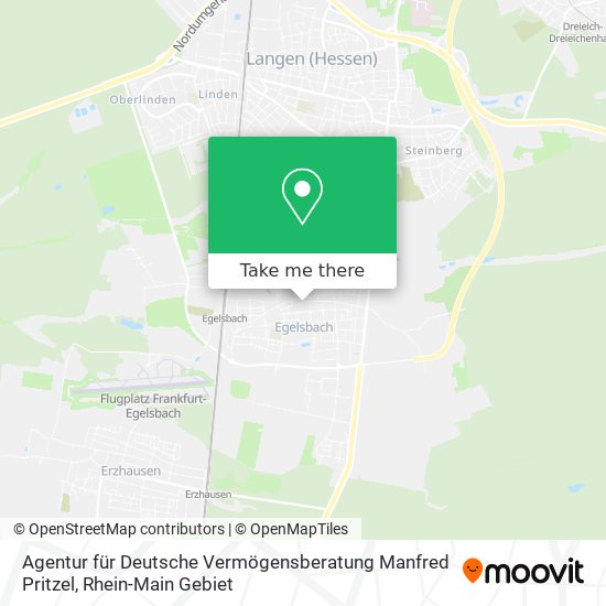 Agentur für Deutsche Vermögensberatung Manfred Pritzel map