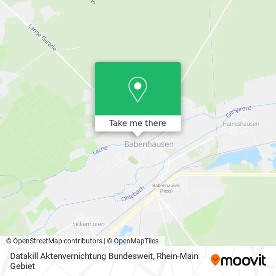 Карта Datakill Aktenvernichtung Bundesweit