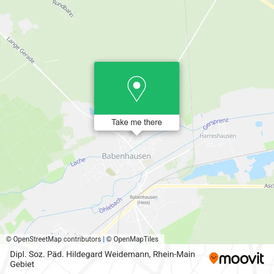 Карта Dipl. Soz. Päd. Hildegard Weidemann