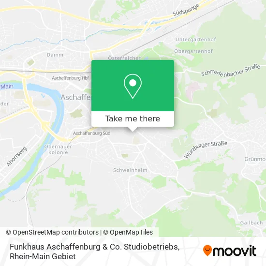 Карта Funkhaus Aschaffenburg & Co. Studiobetriebs