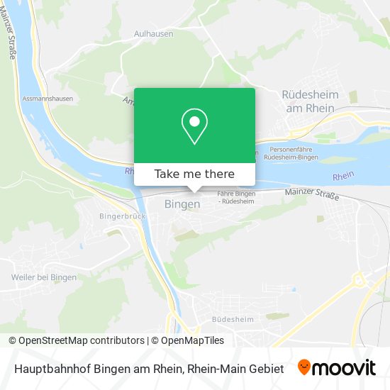Hauptbahnhof Bingen am Rhein map