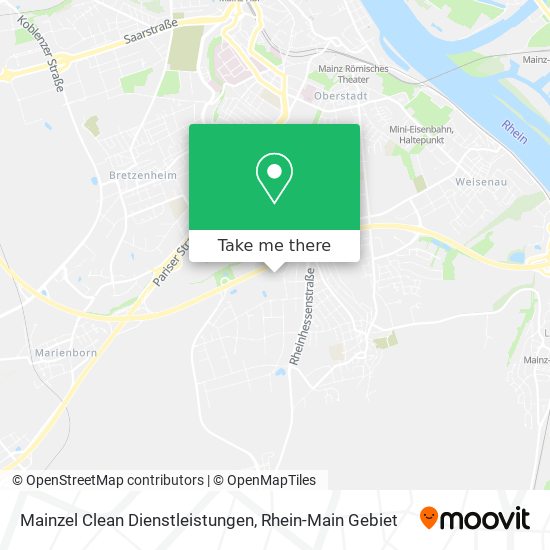 Mainzel Clean Dienstleistungen map
