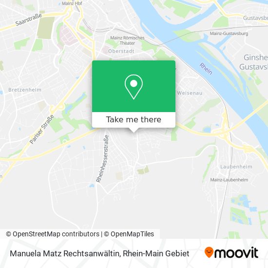 Manuela Matz Rechtsanwältin map
