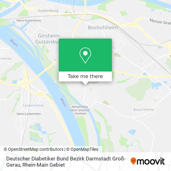 Deutscher Diabetiker Bund Bezirk Darmstadt Groß-Gerau map