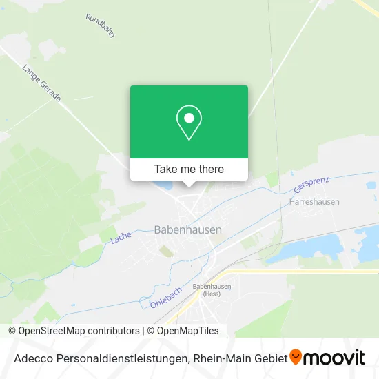 Карта Adecco Personaldienstleistungen