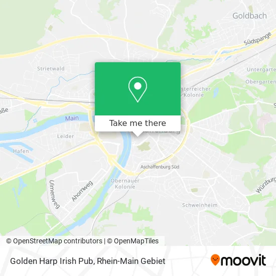 Карта Golden Harp Irish Pub