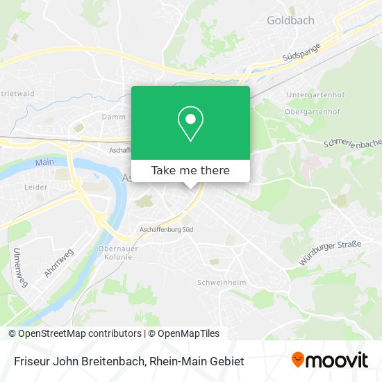 Friseur John Breitenbach map