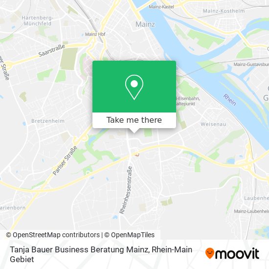 Tanja Bauer Business Beratung Mainz map