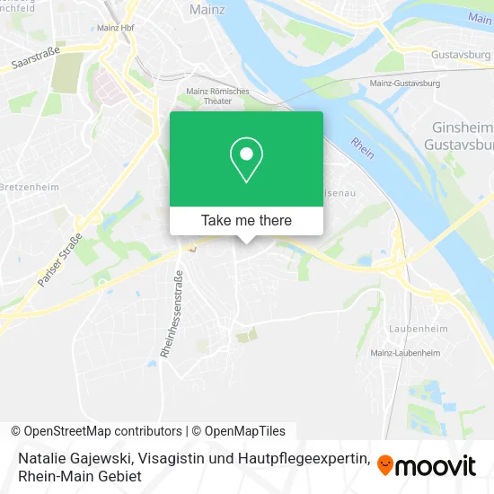 Карта Natalie Gajewski, Visagistin und Hautpflegeexpertin