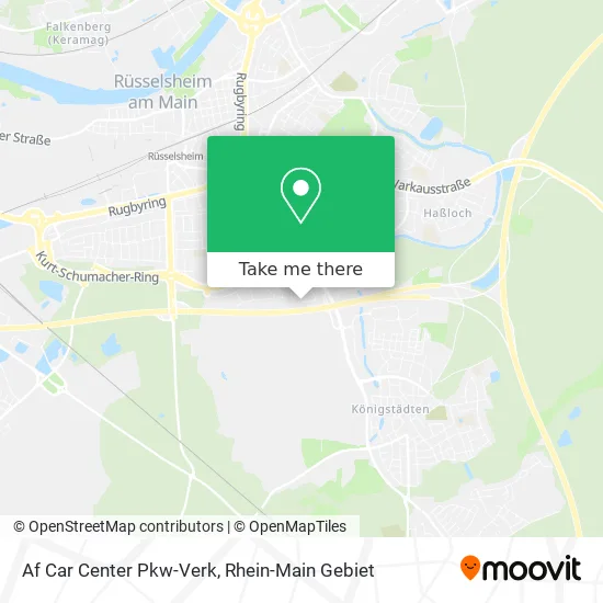 Карта Af Car Center Pkw-Verk