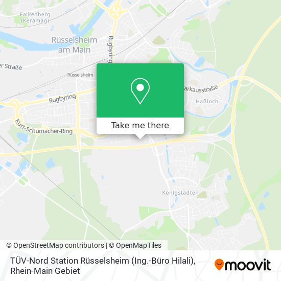 TÜV-Nord Station Rüsselsheim (Ing.-Büro Hilali) map
