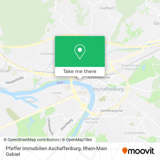 Pfeffer Immobilien Aschaffenburg map
