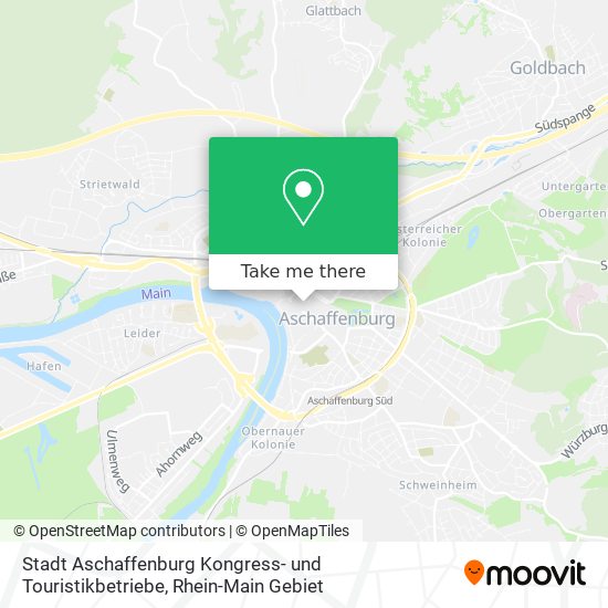Stadt Aschaffenburg Kongress- und Touristikbetriebe map