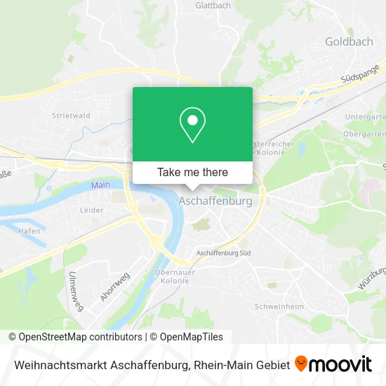Карта Weihnachtsmarkt Aschaffenburg