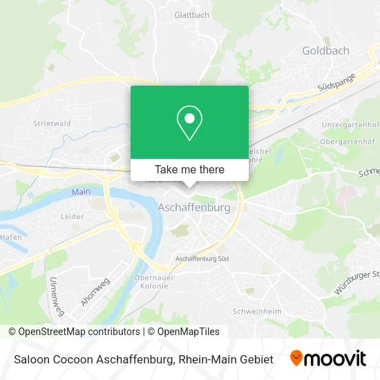 Карта Saloon Cocoon Aschaffenburg