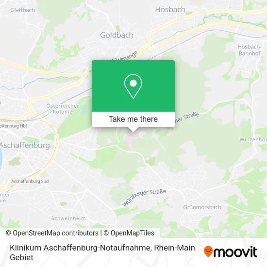 Карта Klinikum Aschaffenburg-Notaufnahme