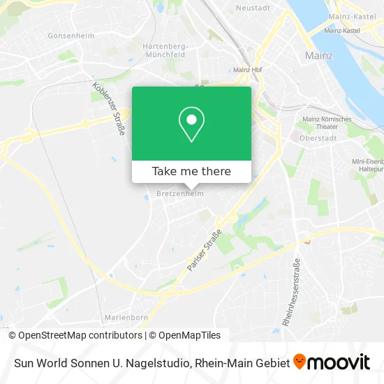 Карта Sun World Sonnen U. Nagelstudio