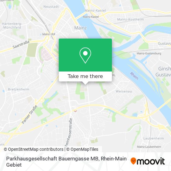 Parkhausgesellschaft Bauerngasse MB map