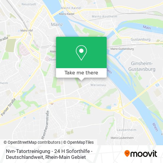Nvn-Tatortreinigung - 24 H Soforthilfe - Deutschlandweit map