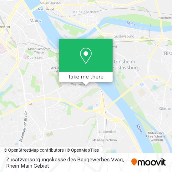 Карта Zusatzversorgungskasse des Baugewerbes Vvag