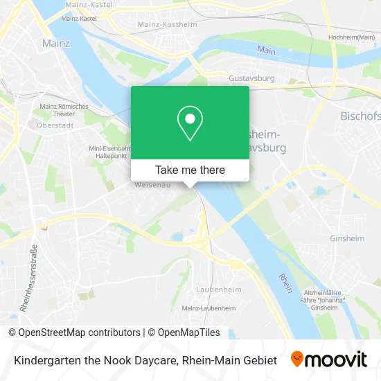 Карта Kindergarten the Nook Daycare