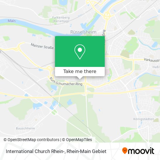 International Church Rhein- map