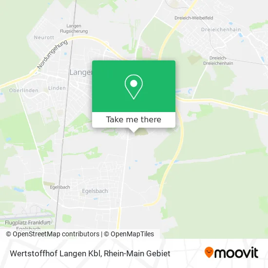 Карта Wertstoffhof Langen Kbl