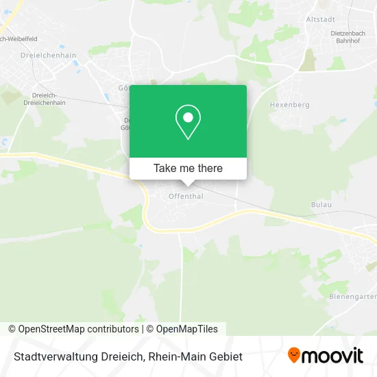 Карта Stadtverwaltung Dreieich