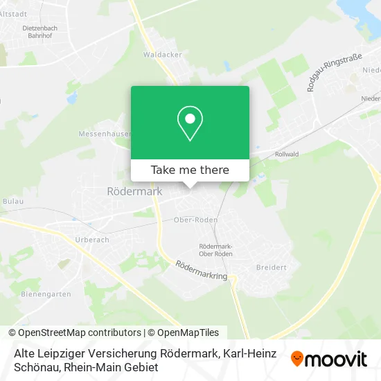 Карта Alte Leipziger Versicherung Rödermark, Karl-Heinz Schönau