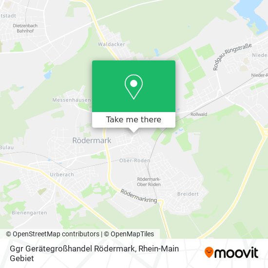 Карта Ggr Gerätegroßhandel Rödermark