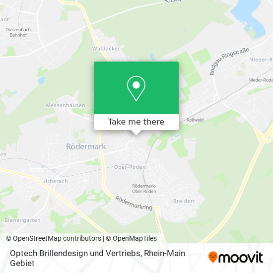 Optech Brillendesign und Vertriebs map