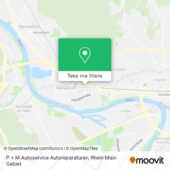 Карта P + M Autoservice Autoreparaturen