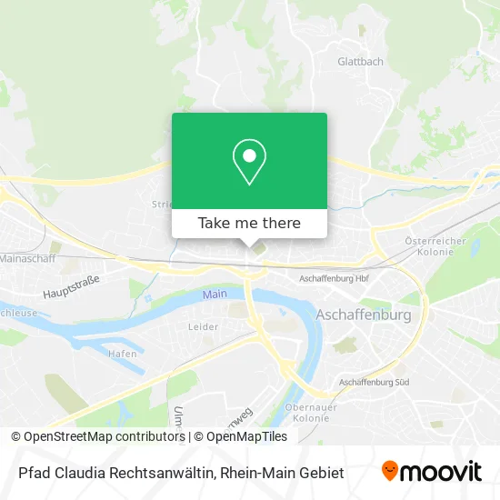 Карта Pfad Claudia Rechtsanwältin