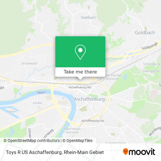 Toys R US Aschaffenburg map